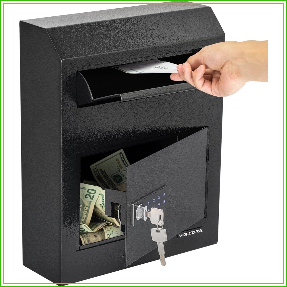 Safe Box Digital - Key Drop Box with Lock, Digital