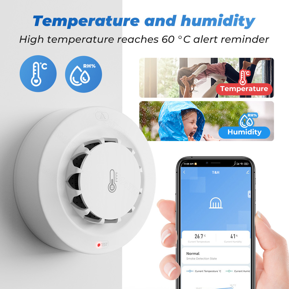 Tuya WiFi Temperature and Humi - Home Security Alarm recensione e prezzo
