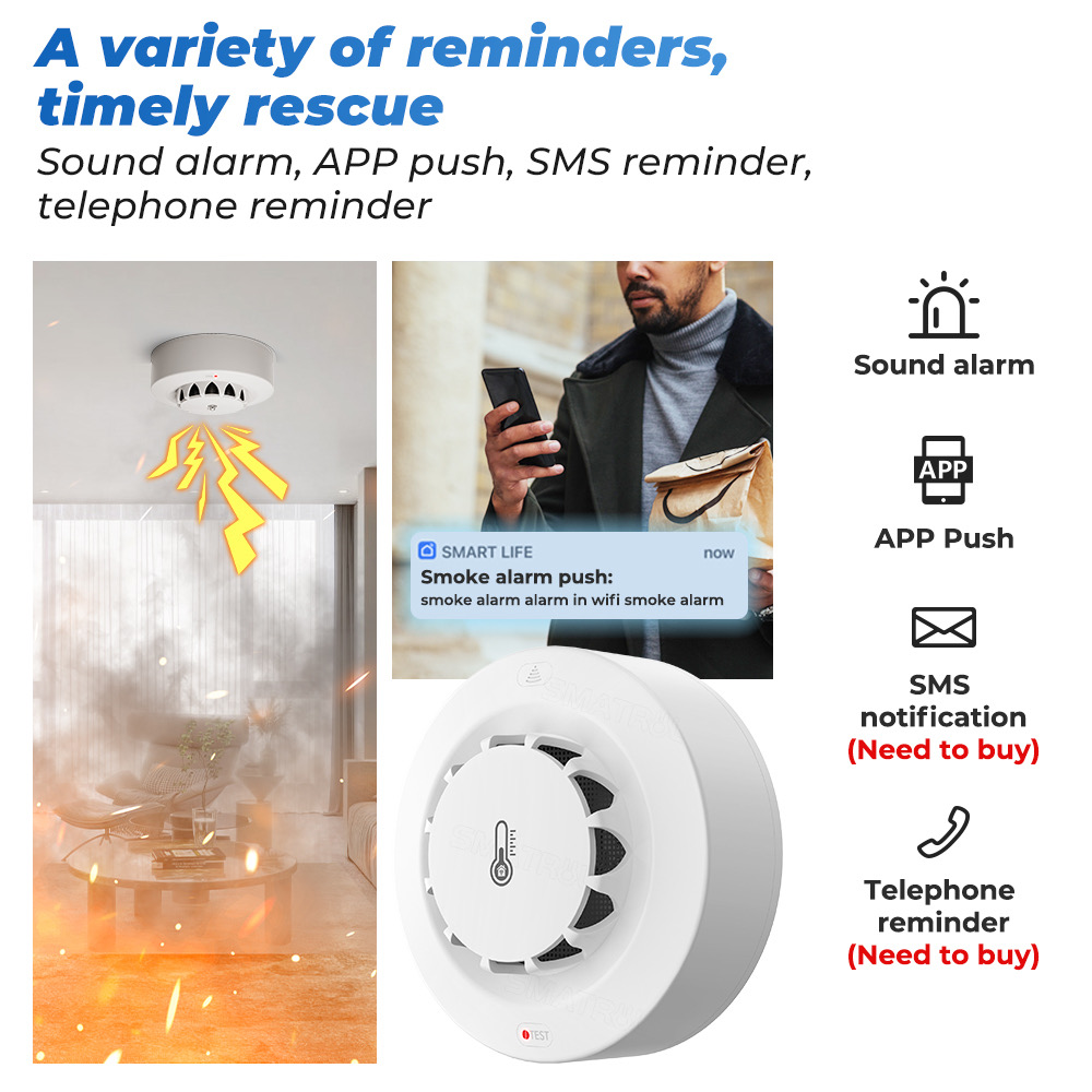 Tuya WiFi Temperature and Humi - Home Security Alarm recensione e prezzo