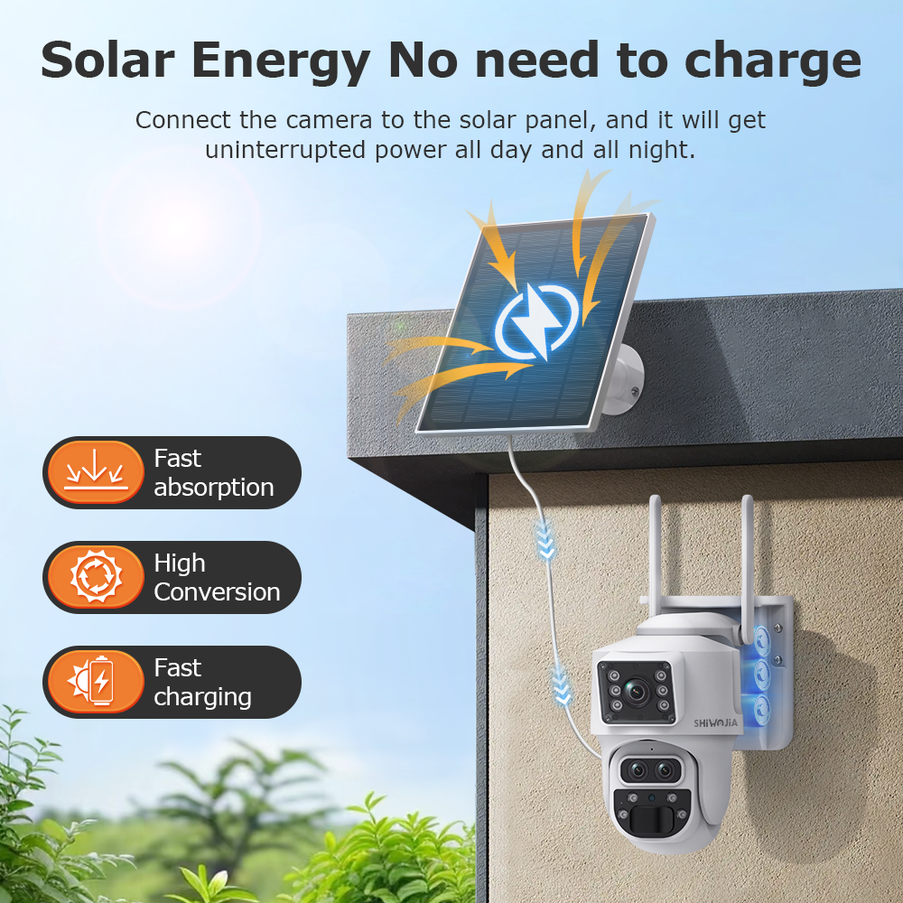 SHIWOJIA 12MP 6K 15X Zoom Sola - Camera Solar Wireless recensione e prezzo