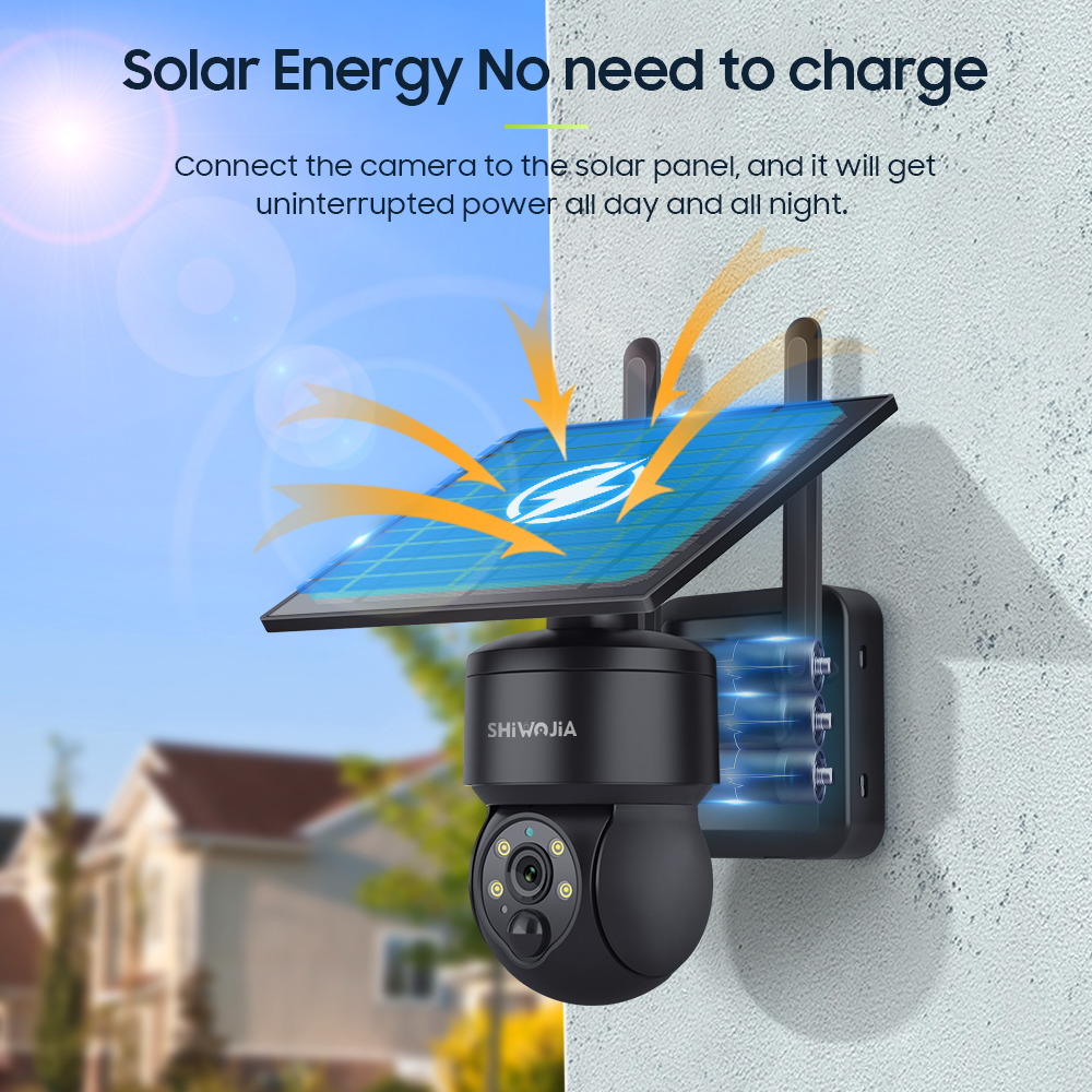 SHIWOJIA WIFI Wireless PTZ Sol - Camera Solar Wireless recensione e prezzo