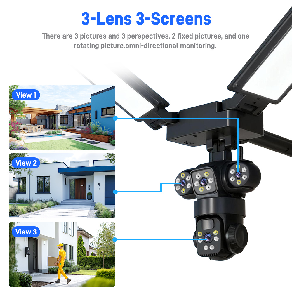 4G/LTE 3 Lens 3 Screen Solar C - Alarm Siren Outdoor recensione e prezzo