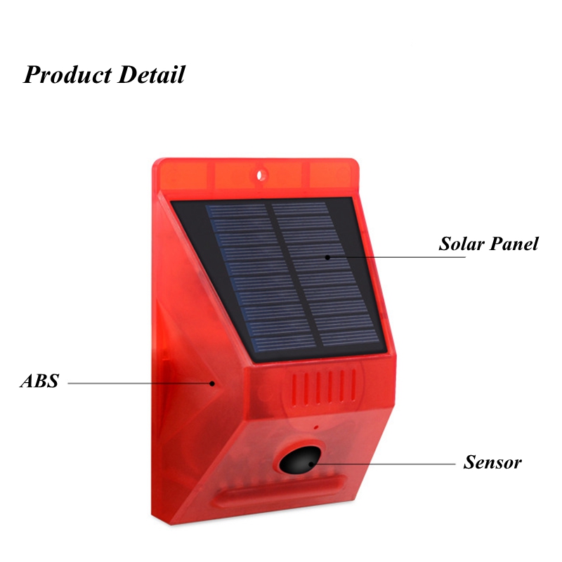 Solar Alarm Lamp Remote Contro - Alarm Siren Outdoor recensione e prezzo