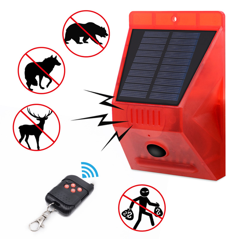Solar Alarm Lamp Remote Contro - Alarm Siren Outdoor recensione e prezzo