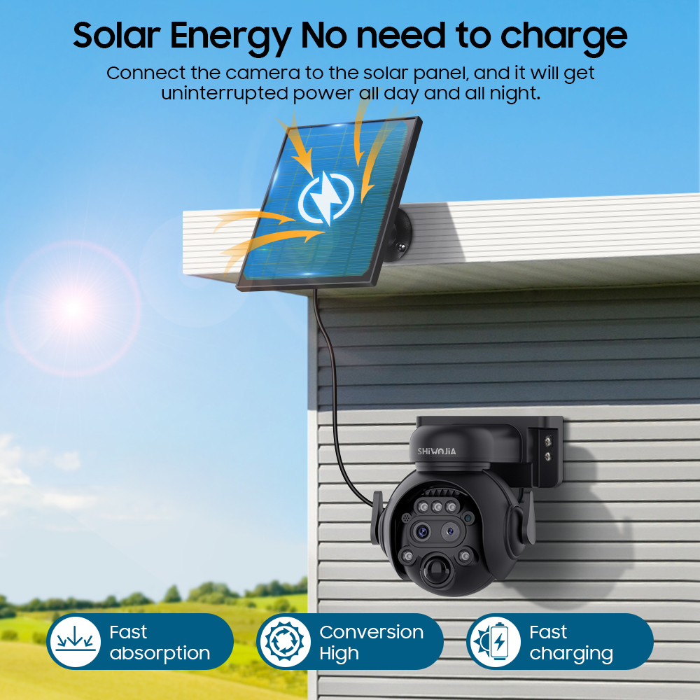 SHIWOJIA 12X Zoom 4G LTE Solar - Camera Solar Wireless recensione e prezzo