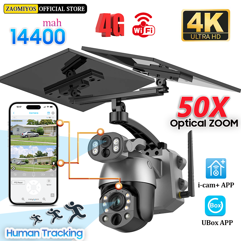 4K 50X ZOOM 10MP Solar Camera  - Ip Camera Outdoor 4K recensione e prezzo