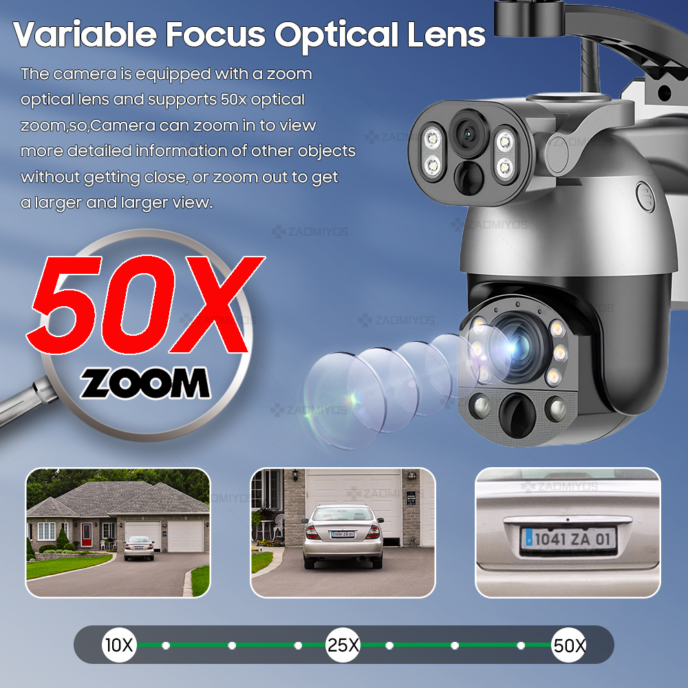 4K 50X ZOOM 10MP Solar Camera  - Ip Camera Outdoor 4K recensione e prezzo
