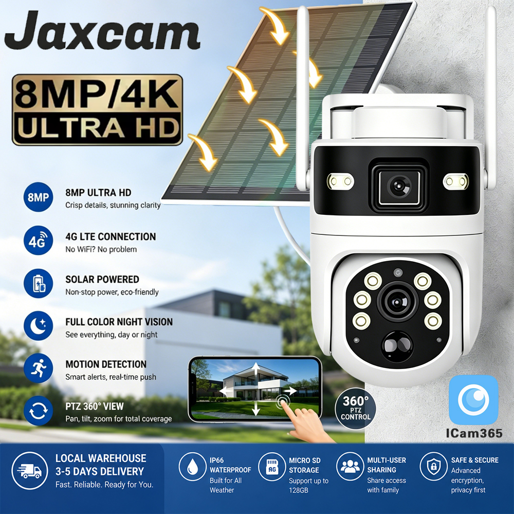 Dual Screens 8MP 4K IP PTZ Sol - Ip Camera Outdoor 4K recensione e prezzo