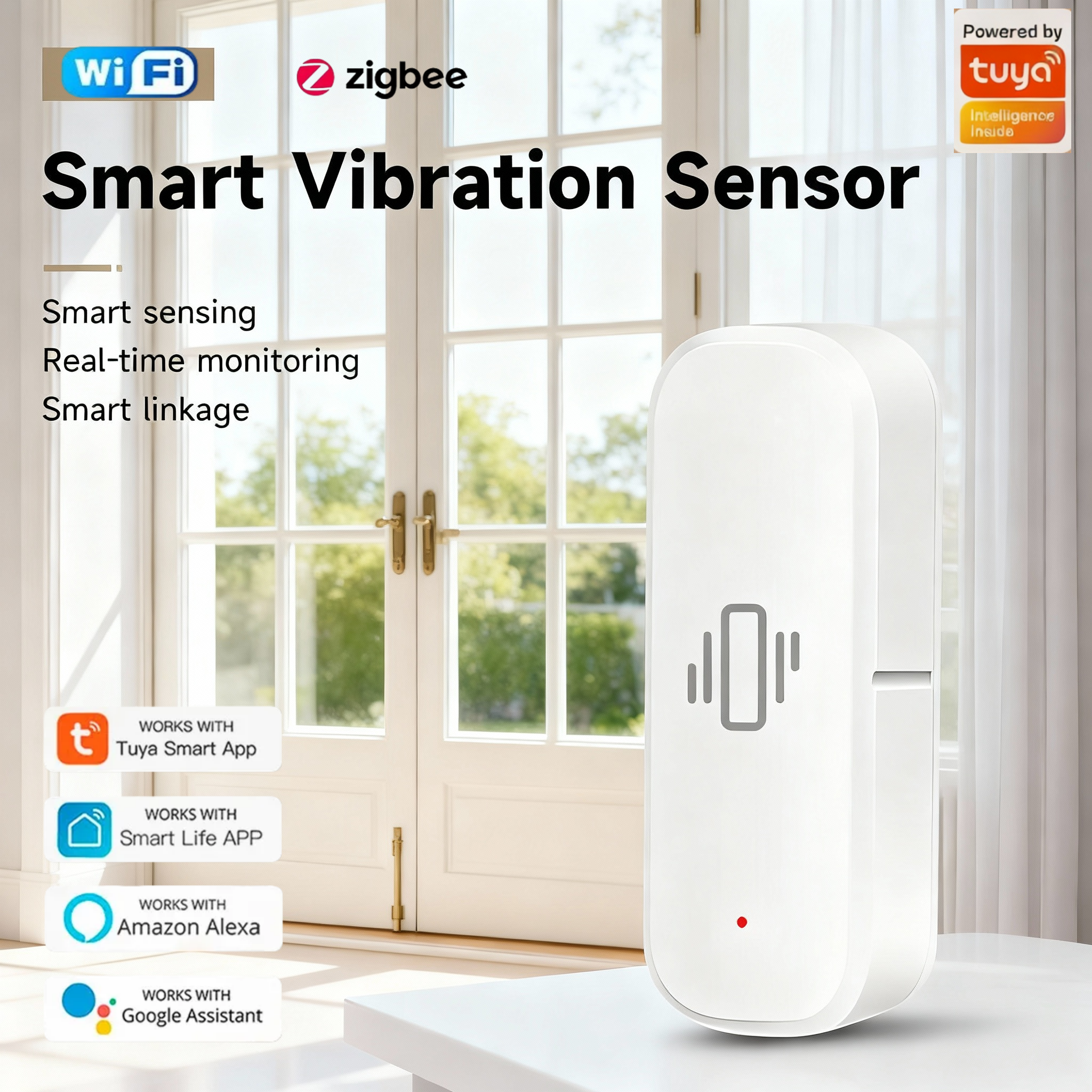 WiFi/Zigbee Smart Vibration Se - Home Security Alarm recensione e prezzo