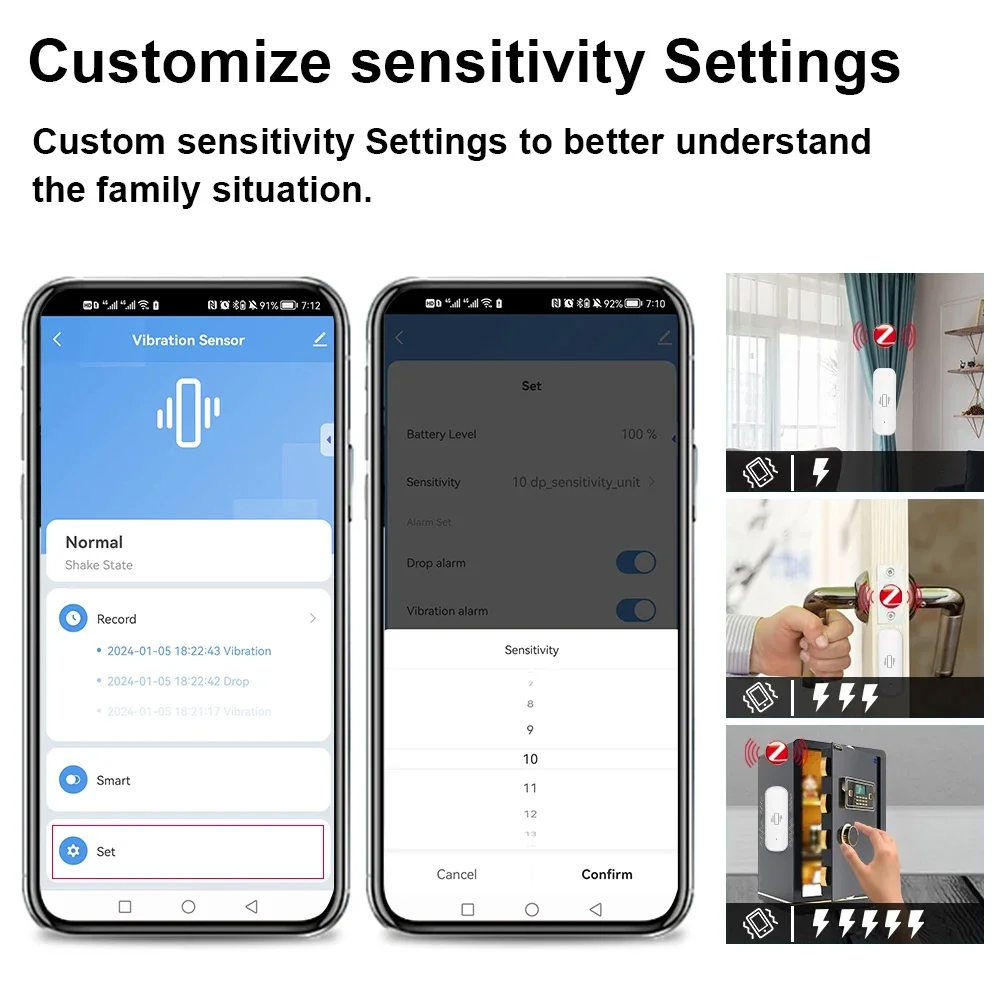 Smart ZigBee Vibration Sensor  - Home Security Alarm recensione e prezzo