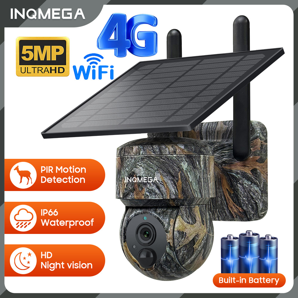 INQMEGA 5MP 4G / WIFI Solar Wi - Camera Solar Wireless recensione e prezzo