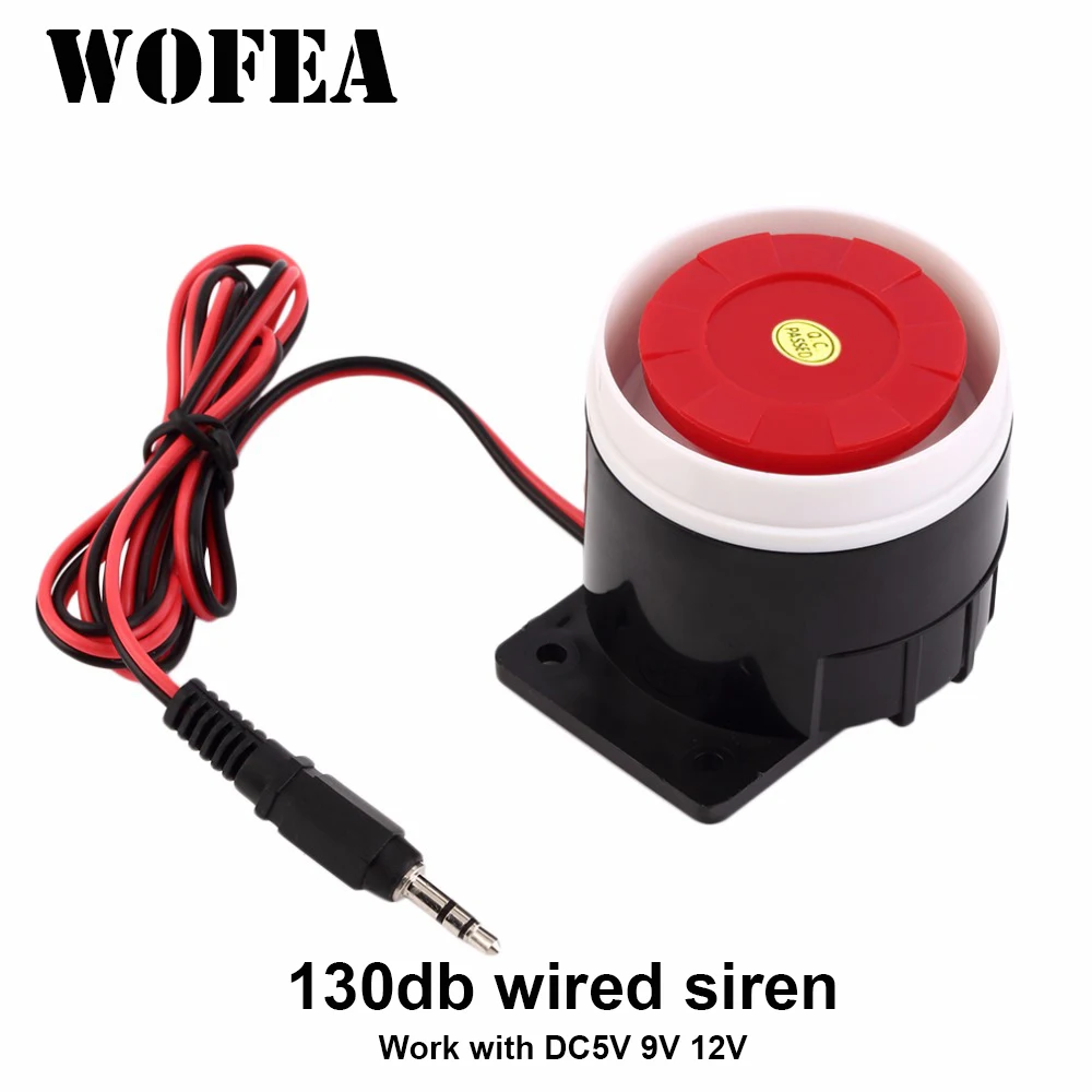 WOFEA 130db Wired Mini Sound A - Alarm Siren Outdoor recensione e prezzo