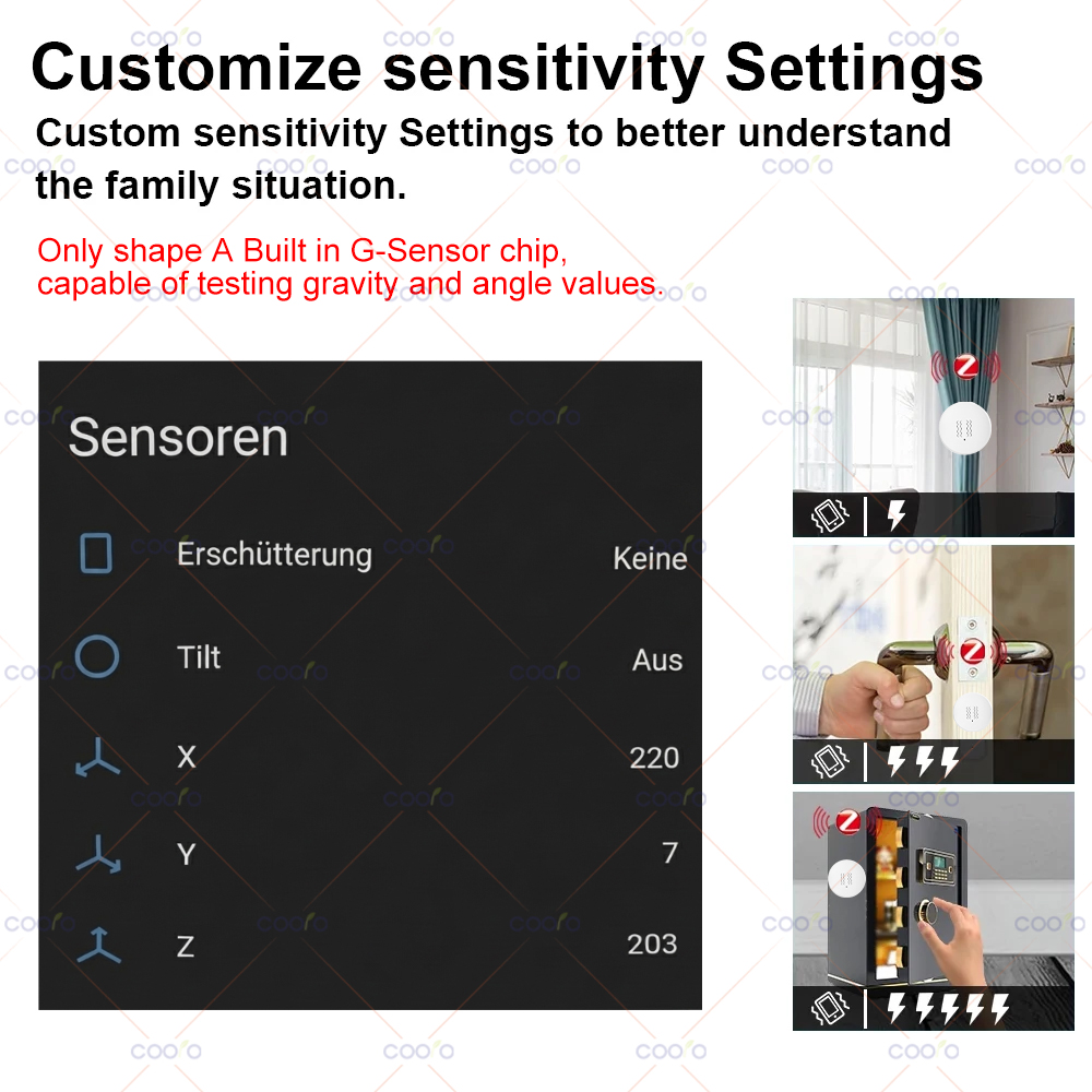 ZigBee 3.0 Vibration Sensor Re - Home Security Alarm recensione e prezzo