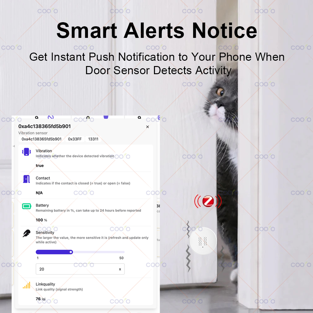 ZigBee 3.0 Vibration Sensor Re - Home Security Alarm recensione e prezzo