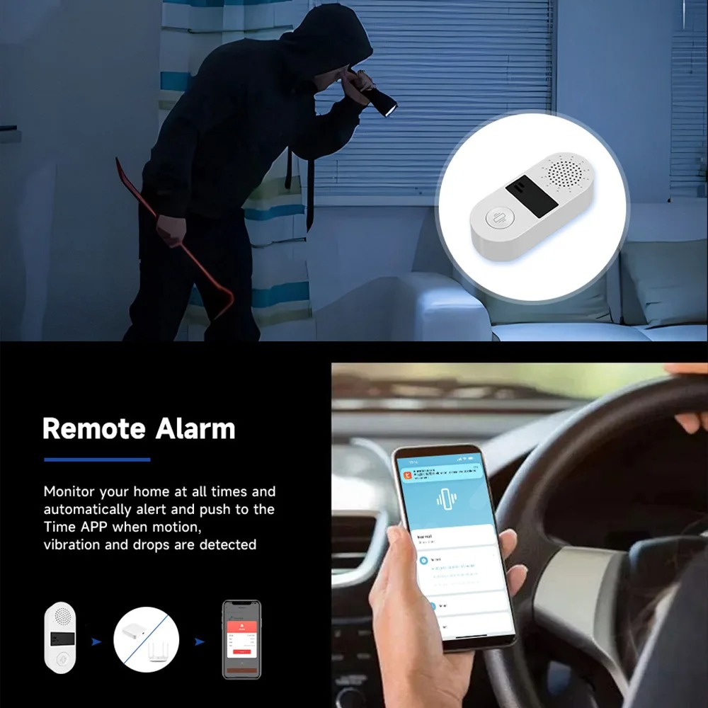 Tuya WiFi Vibration Sensor - 1 - Home Security Alarm recensione e prezzo