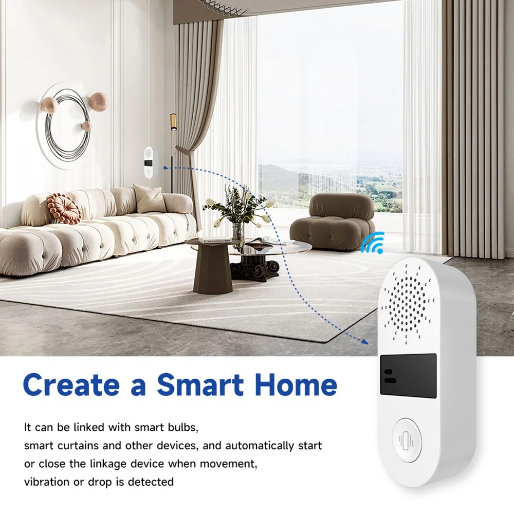 Tuya WiFi Vibration Sensor - 1 - Home Security Alarm recensione e prezzo