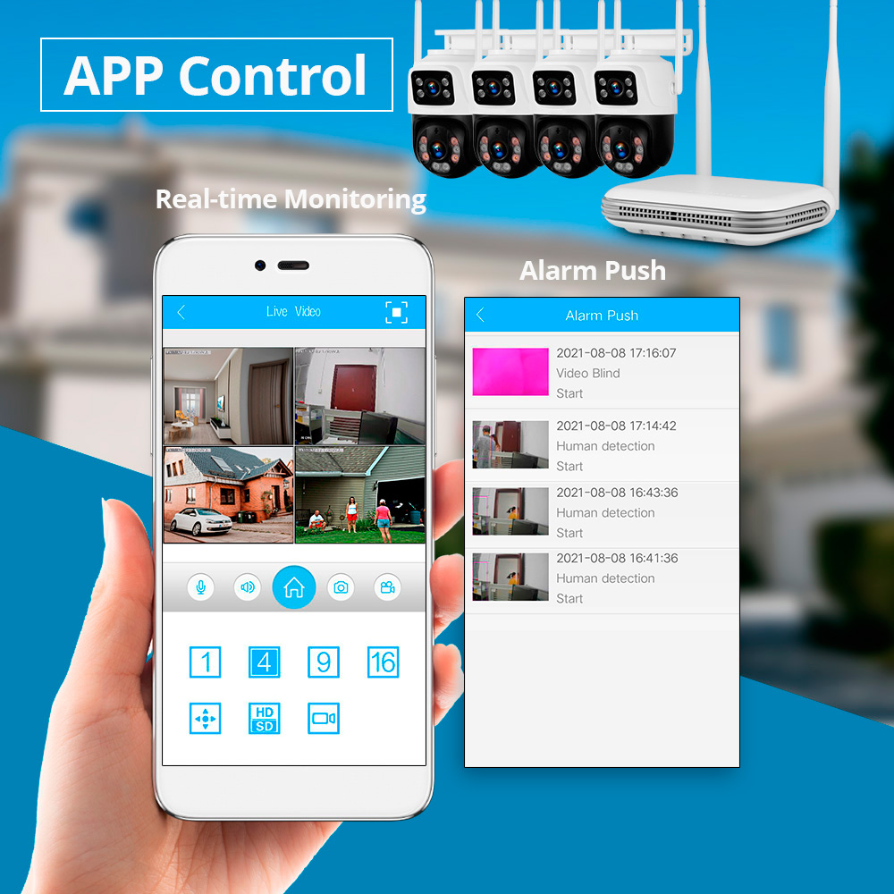 KERUI Waterproof 6MP HD Wirele - Home Security Systems Wireless recensione e prezzo