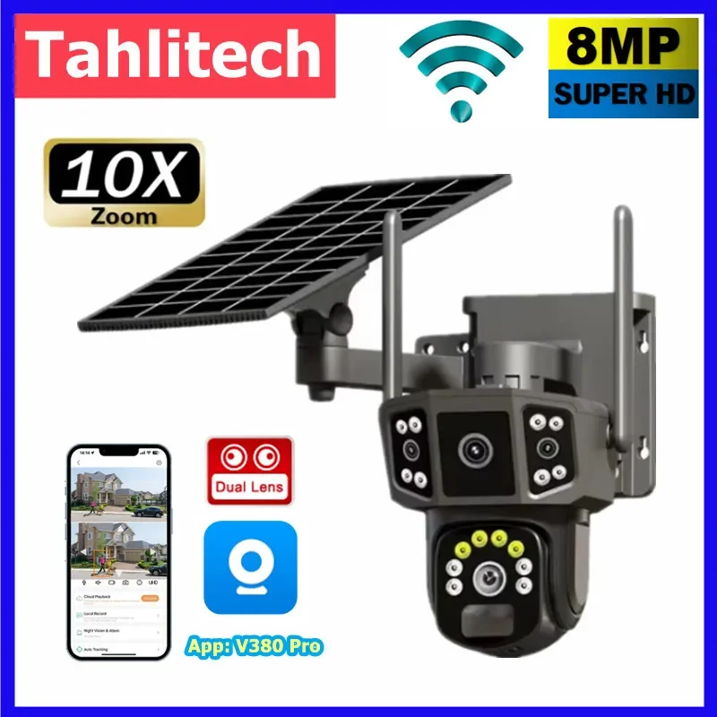 WIFI 4G sim solar camera V380, - Ip Camera Outdoor 4K recensione e prezzo