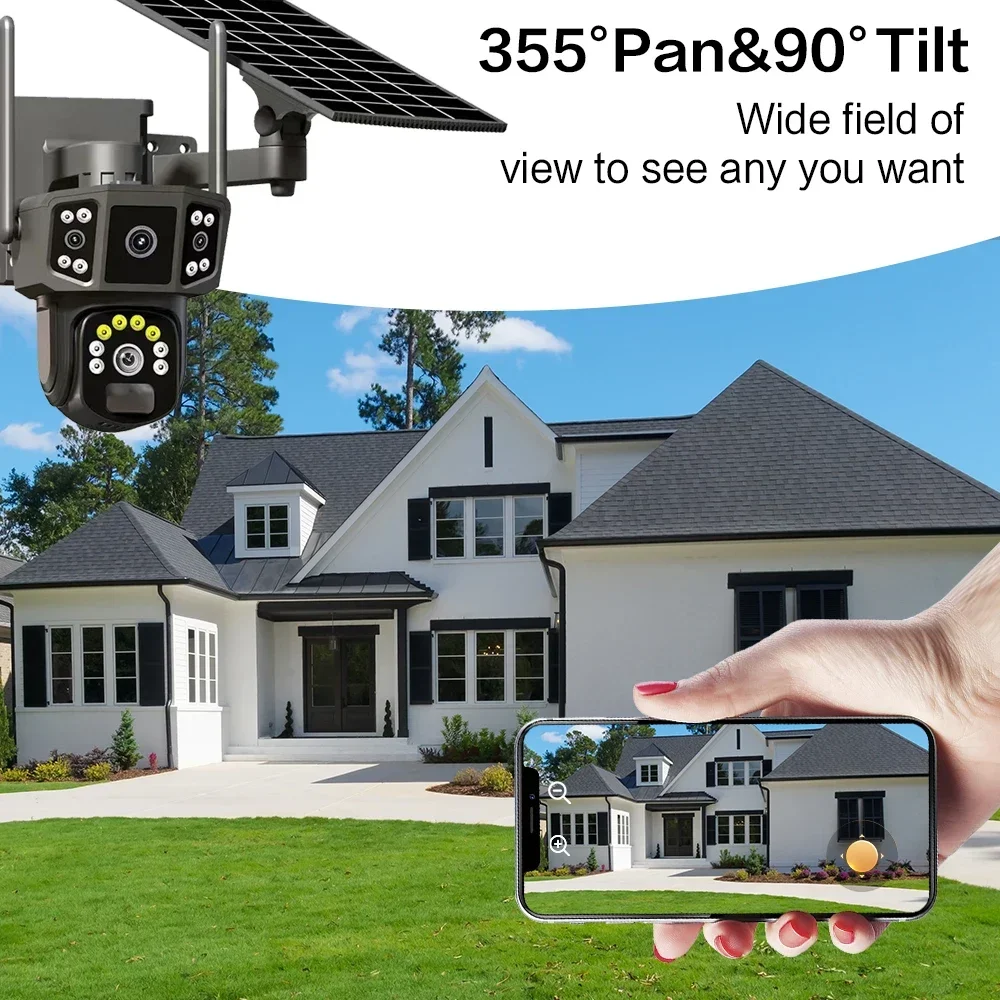 WIFI 4G sim solar camera V380, - Ip Camera Outdoor 4K recensione e prezzo
