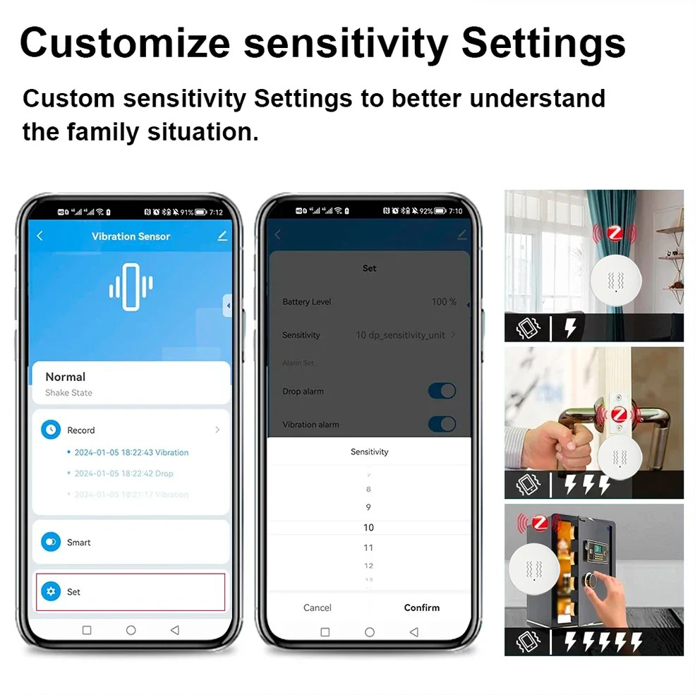 Tuya ZigBee Smart Vibration &  - Home Security Alarm recensione e prezzo