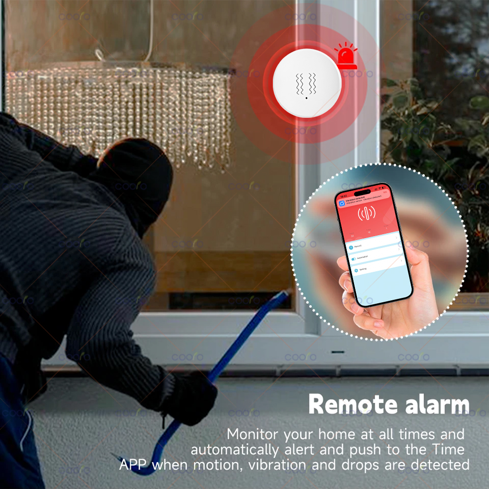 ZigBee Tuya Smart Vibration Se - Home Security Alarm recensione e prezzo