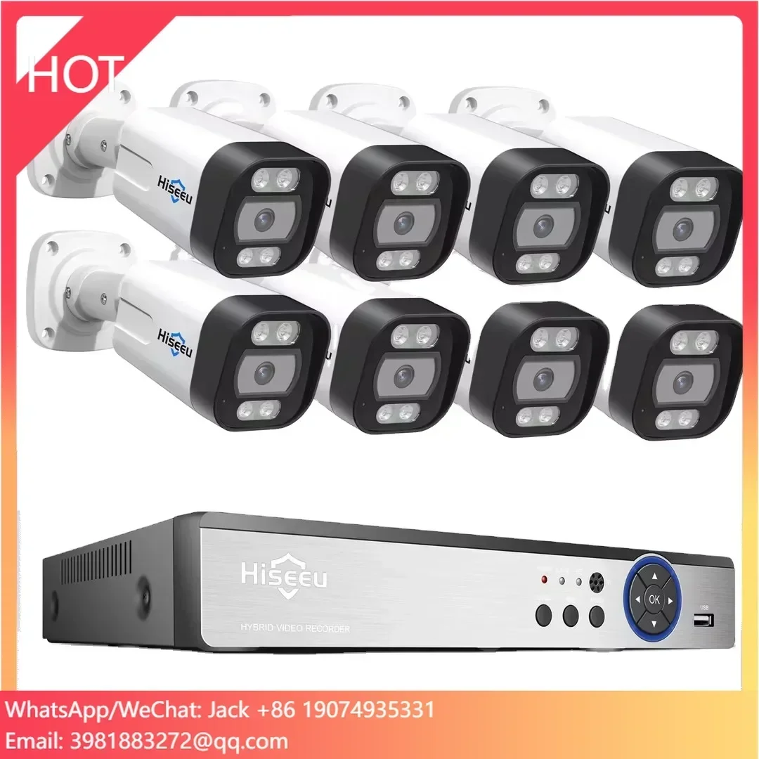 Hiseeu 4K 8channel 8mp Outdoor - Ip Camera Outdoor 4K recensione e prezzo