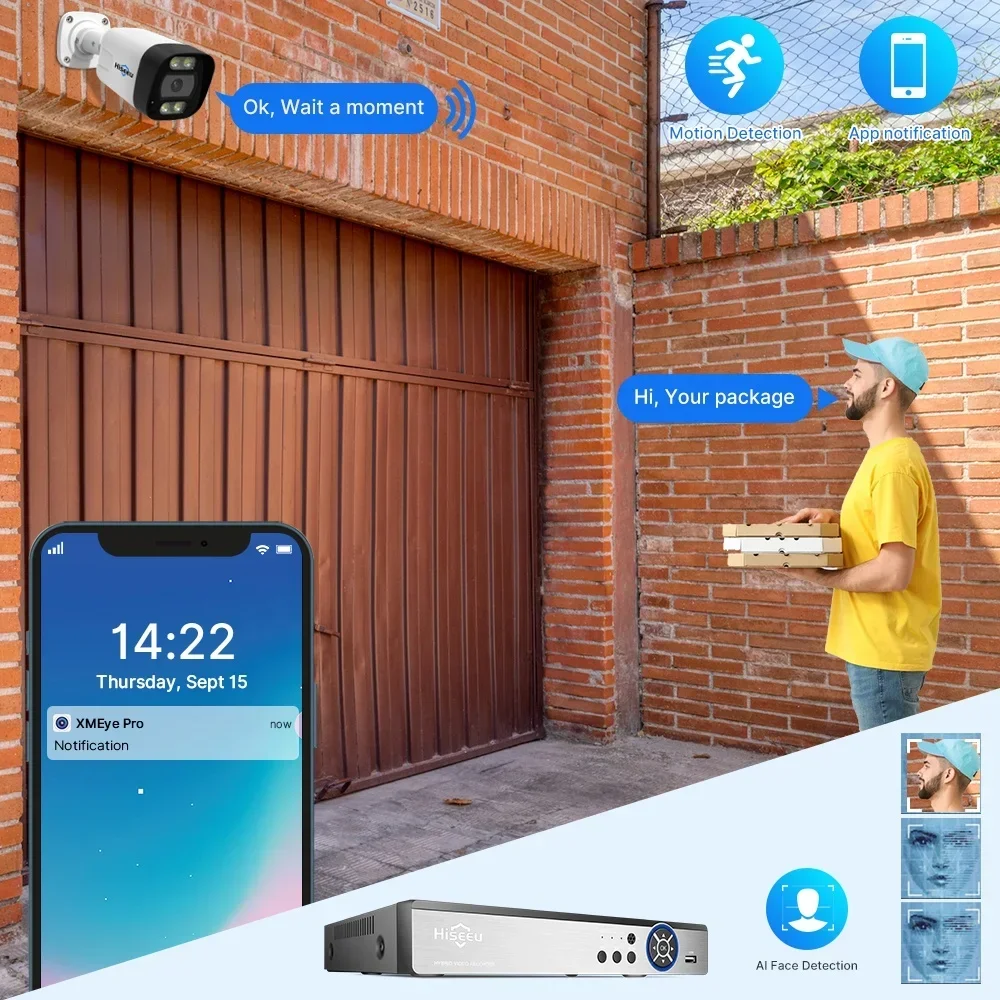 Hiseeu 4K 8channel 8mp Outdoor - Ip Camera Outdoor 4K recensione e prezzo