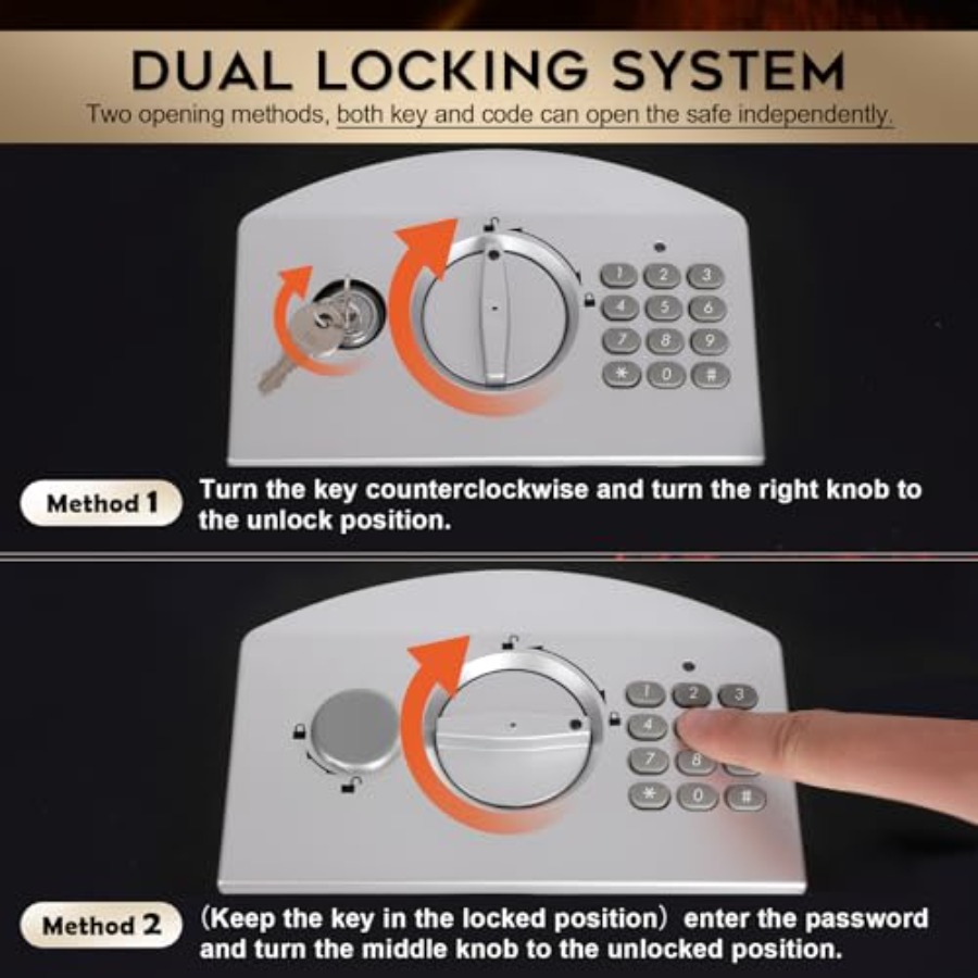 Portable Metal Safe Box with D - Safe Box Digital recensione e prezzo