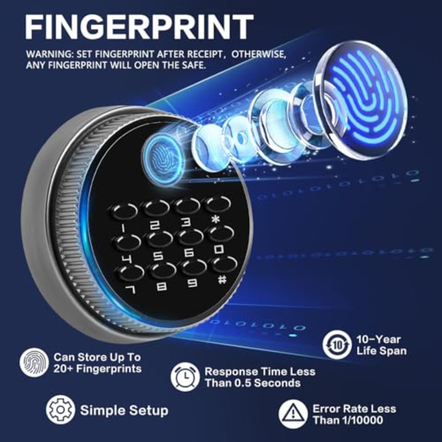0.6 Cubic Feet Biometric Safe  - Safe Box Digital recensione e prezzo