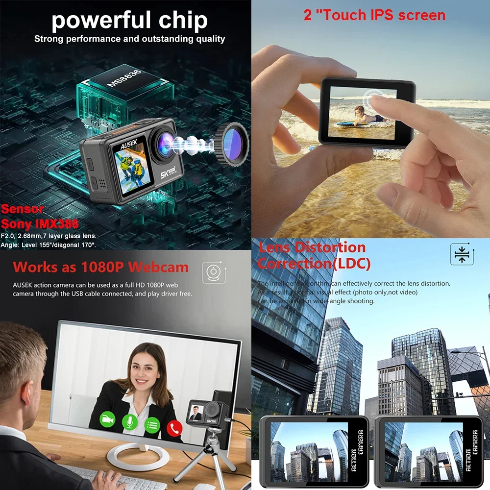 Action Camera Removable Filter - Ip Camera Outdoor 4K recensione e prezzo