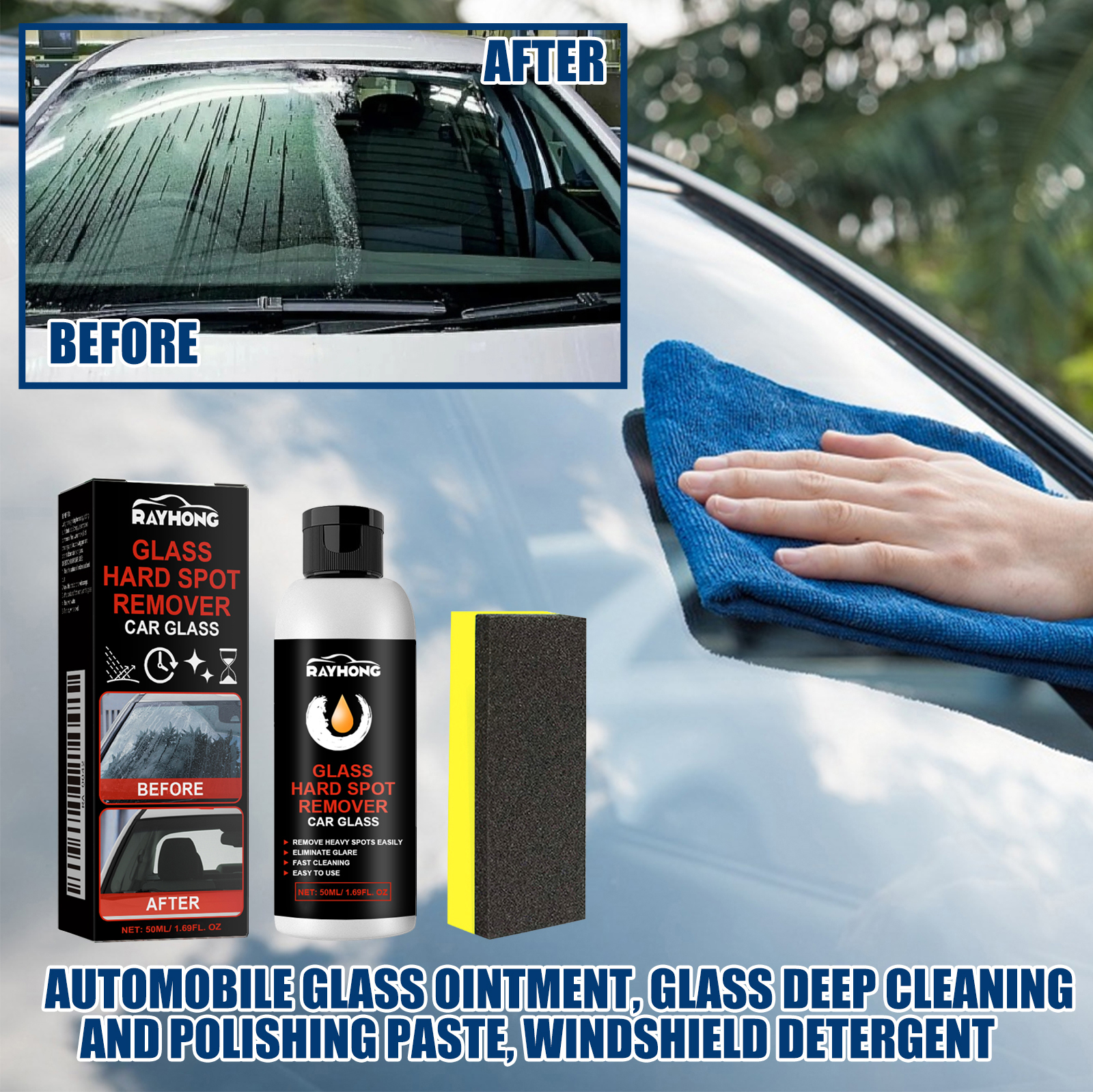 Car Glass Polishing Paste Wind - Glass Break Detector recensione e prezzo