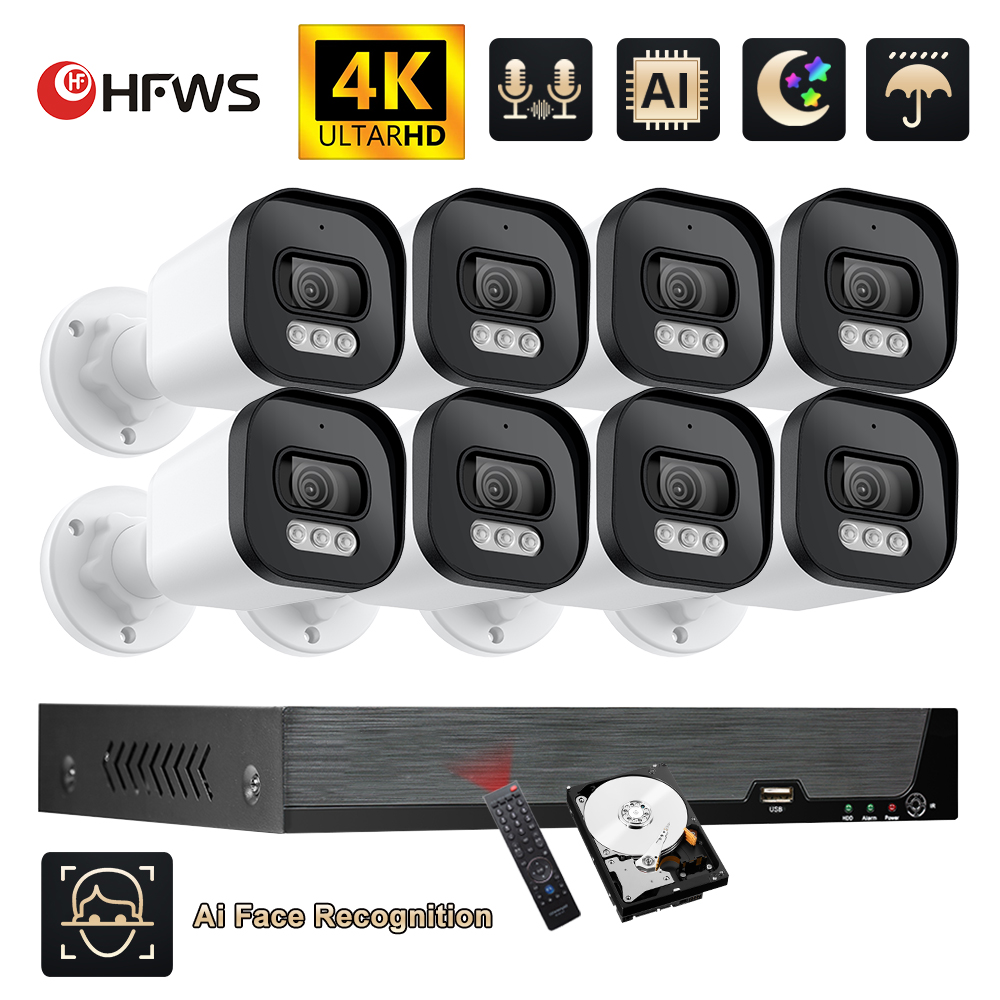 Hfws cctv camera security syst - Ip Camera Outdoor 4K recensione e prezzo