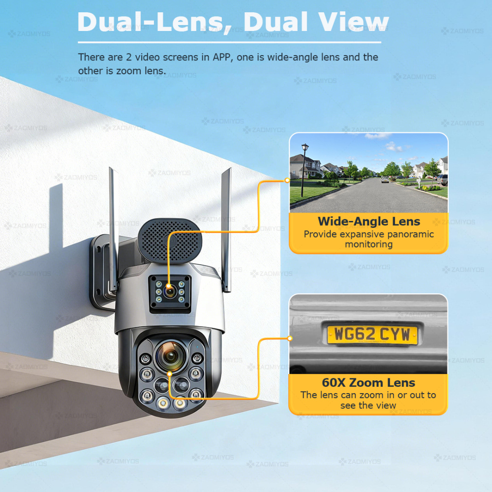 Dual Lens Home Outdoor Surveil - Alarm Siren Outdoor recensione e prezzo